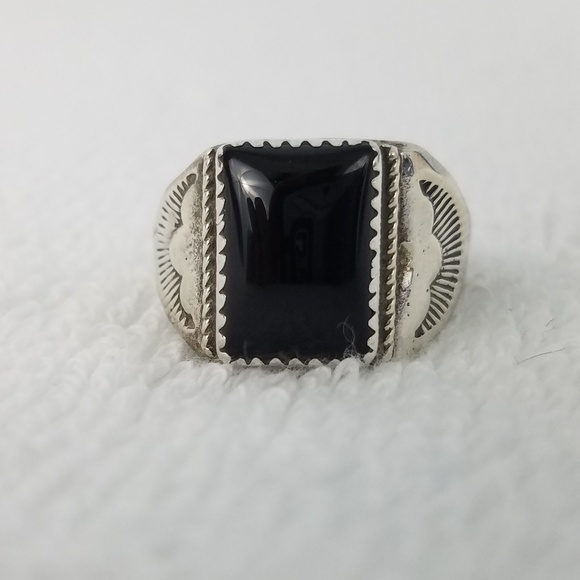 Accessories Native American Sterling Silver Black Onyx Ring